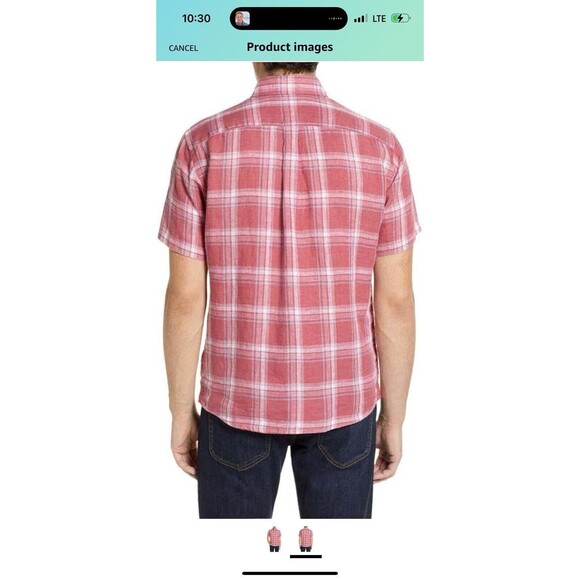 PETER MILLAR Seaside Men's North Shore Linen Sport Shirt XXL - Picture 2 of 7